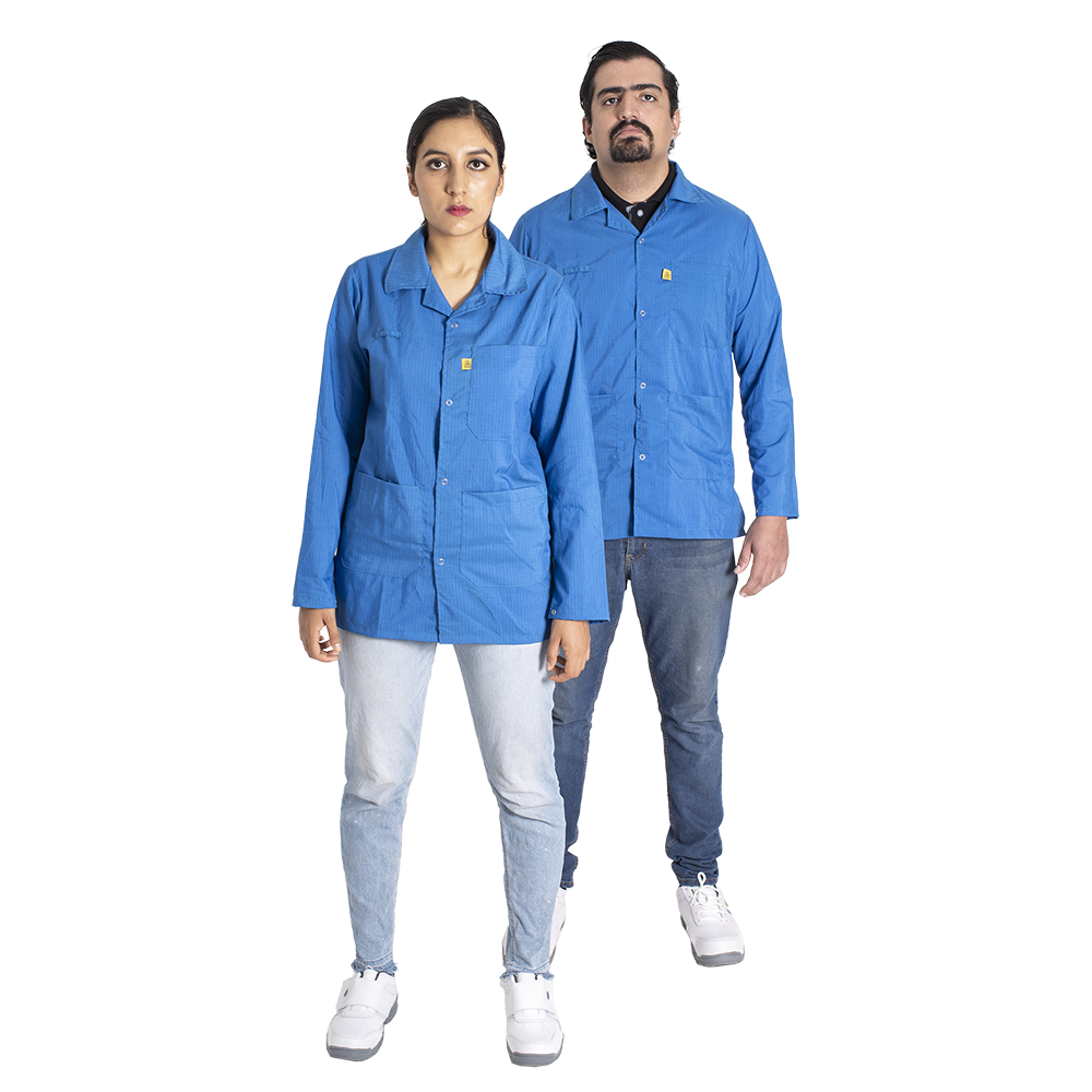 Bata Antiestática ESD Algodón Poliester