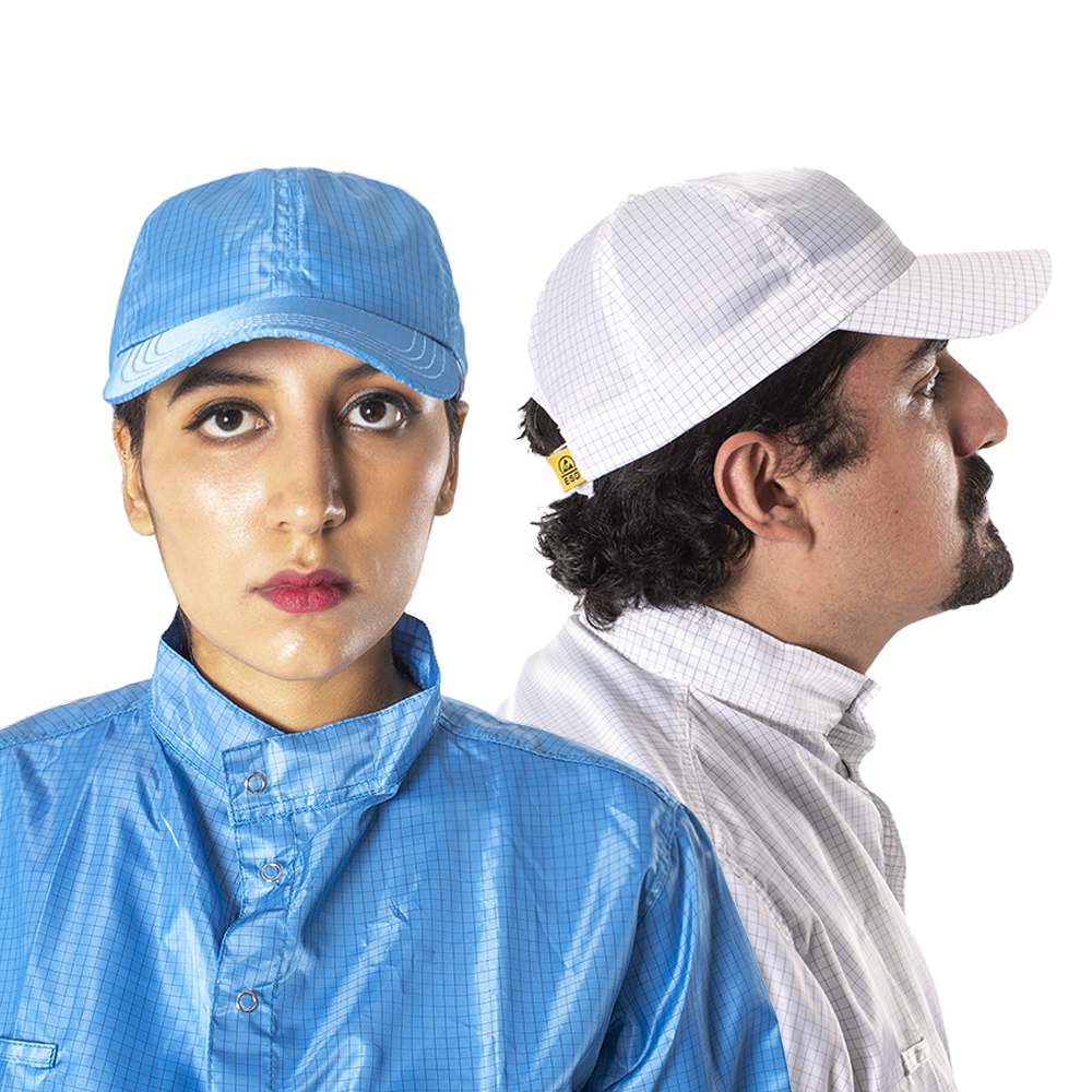 Gorra Antiestática ESD para Cuartos Limpios