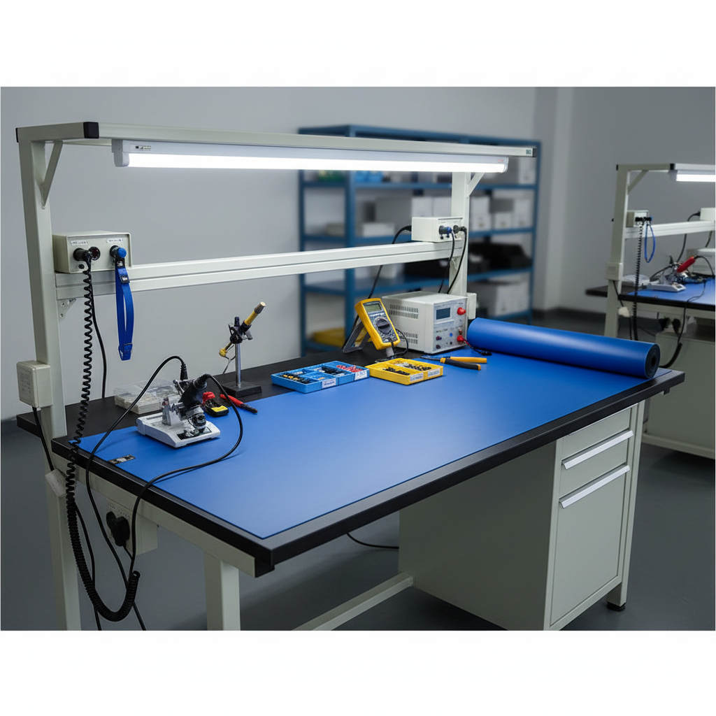 Tapete de Mesa Antiestático BICAPA 1.20 X 10 MTS