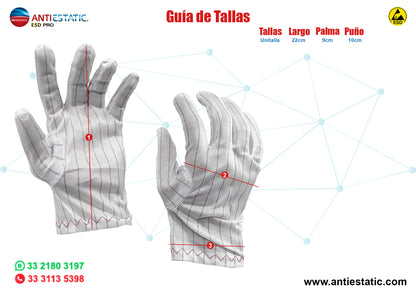 Guante Tela Antiestático ESD