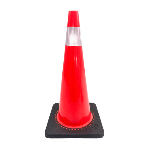 Cono de Señalización Naranja con Reflejante de 71 cm