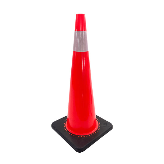 Cono de Señalización Naranja con Reflejante de 91 cm
